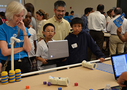 C-STEM Day = Fun learning with mini-robots at LANL