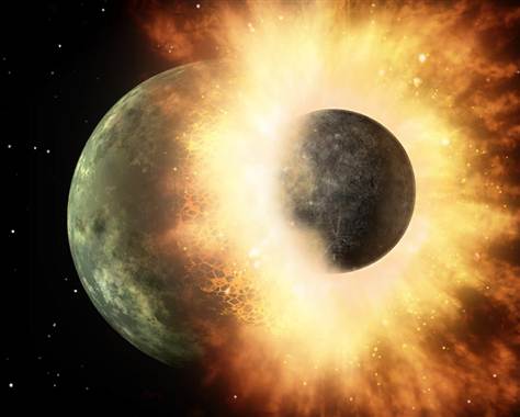 Massive Planetary Collision May Have Zapped Key El