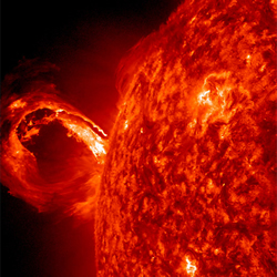 Simulating solar space-weather effects on Earth