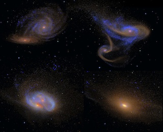 Simulations+HST photos show galaxy collision rates