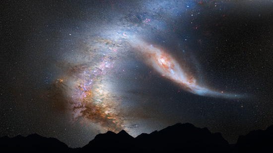 Milky-Andromeda collision